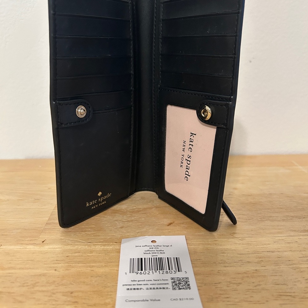 Kate Spade Black Tote Bag with Minimalist Design. Wallet included. - Picture 8 of 13